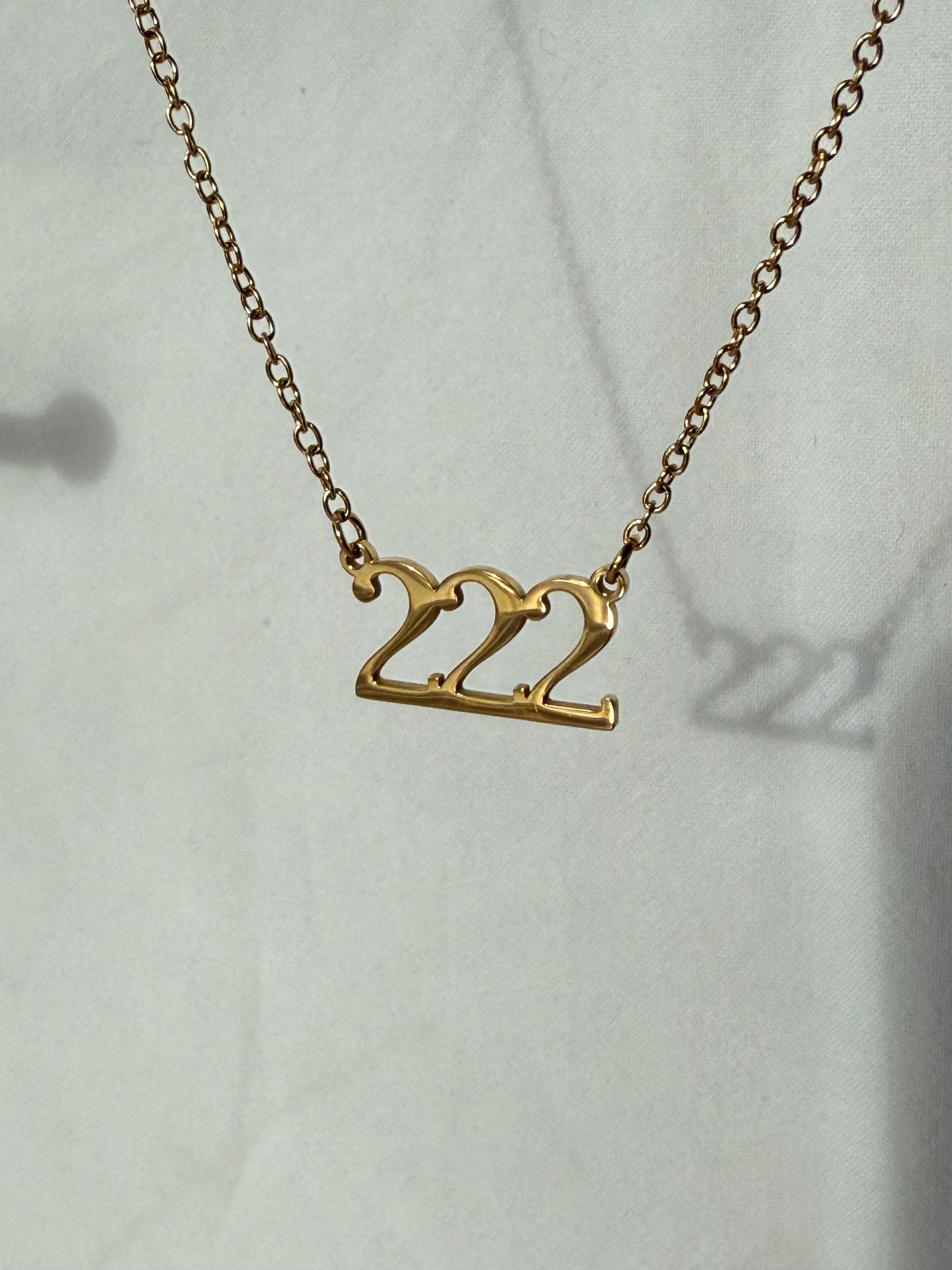 Angel Number 222 (10mm) Necklace