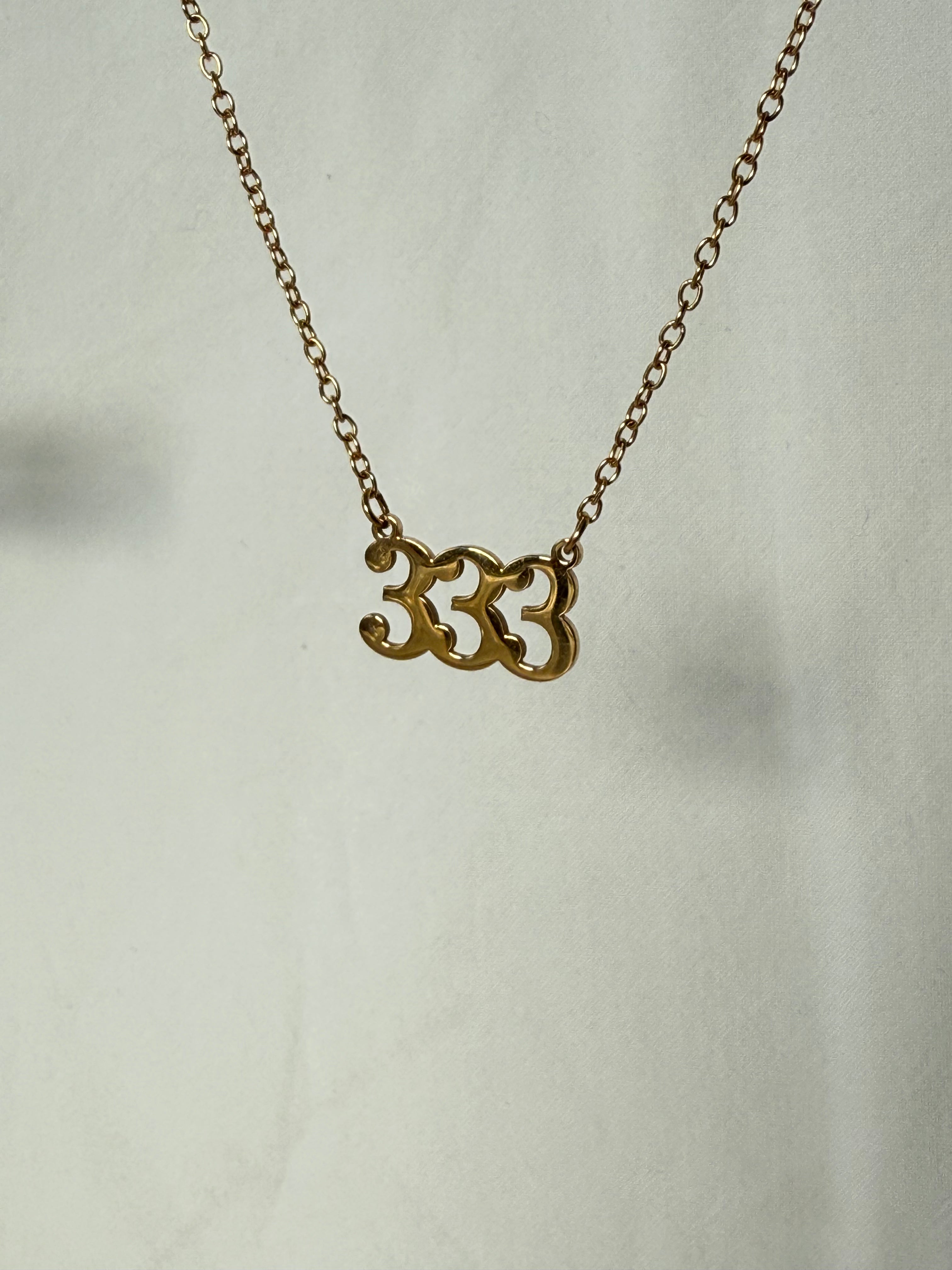 Angel Number 333 (10mm) Necklace