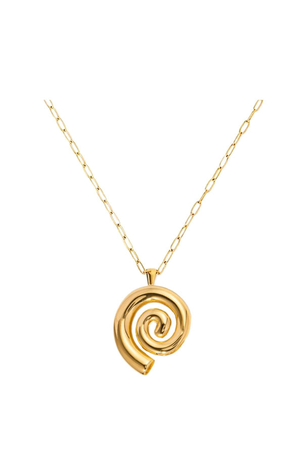 Gold Spiral Necklace - Live By Gold