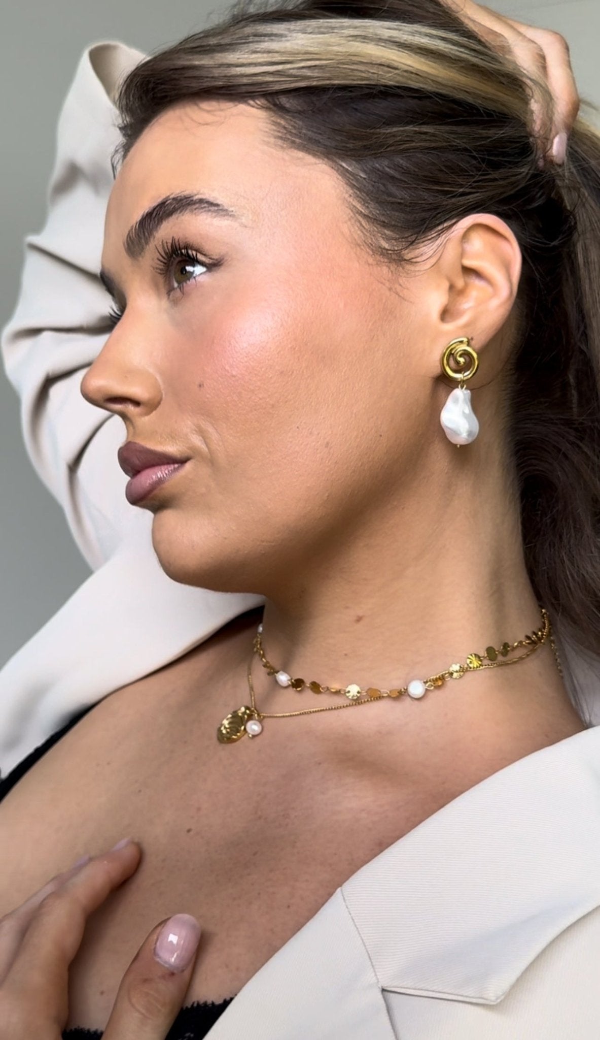 Mariah Pearl Earrings - Live By Gold
