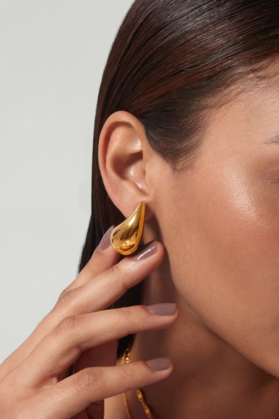 Tear Drop Earring - Live By Gold