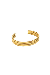 Trio Tube Bangle - Live By Gold