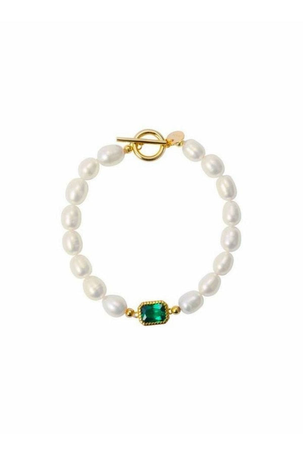 Emery Pearl Bracelet- Sample - Live By Gold