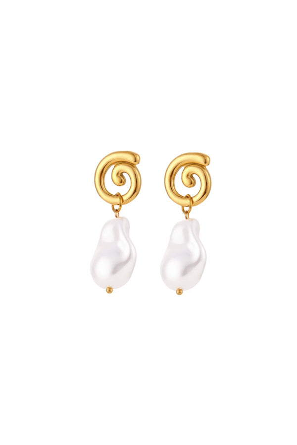 Mariah Pearl Earring - Live By Gold