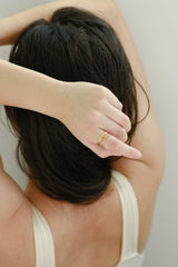 Zoie Wave Ring - Live By Gold