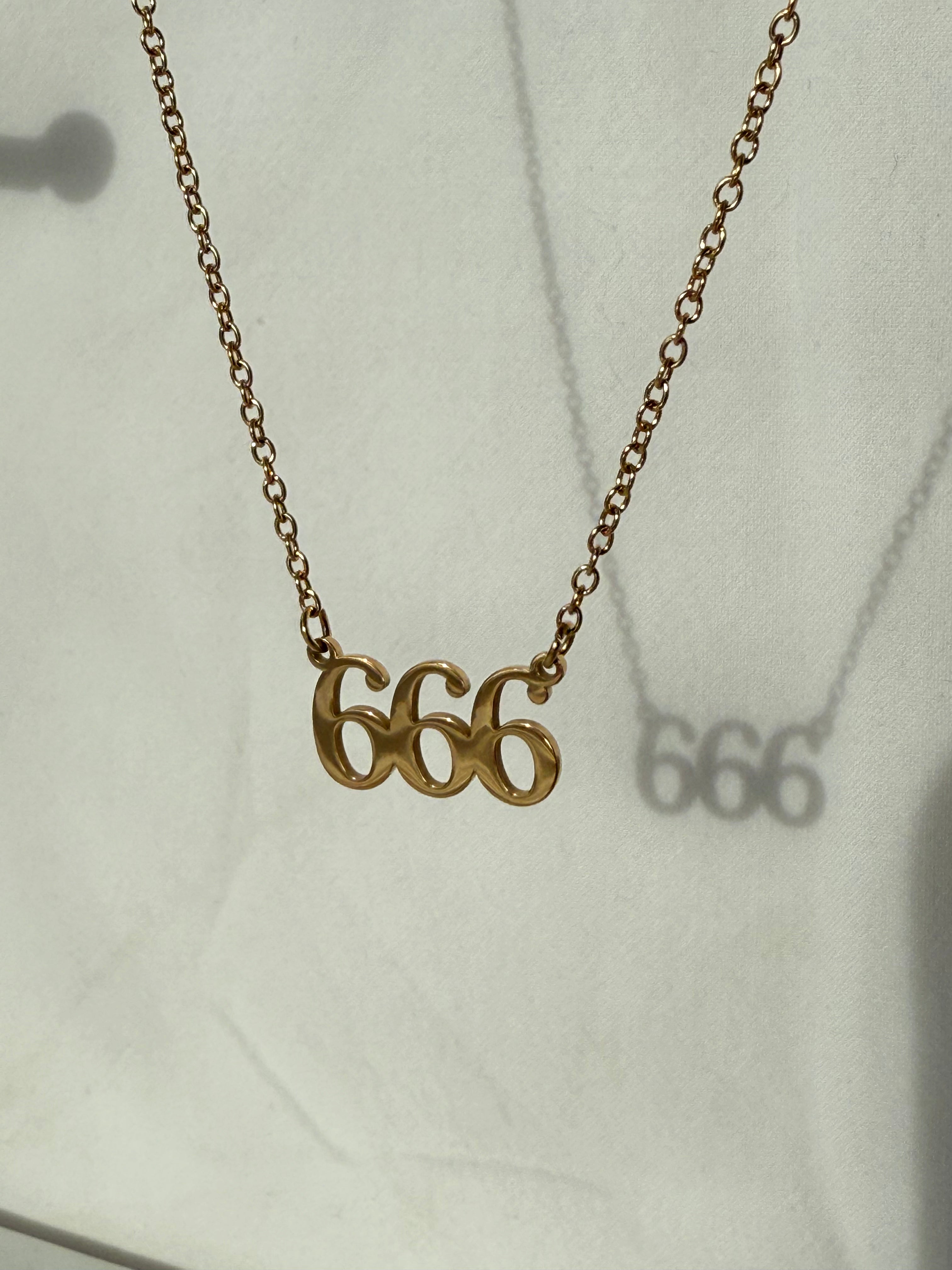 Angel Number 666 (10mm) Necklace
