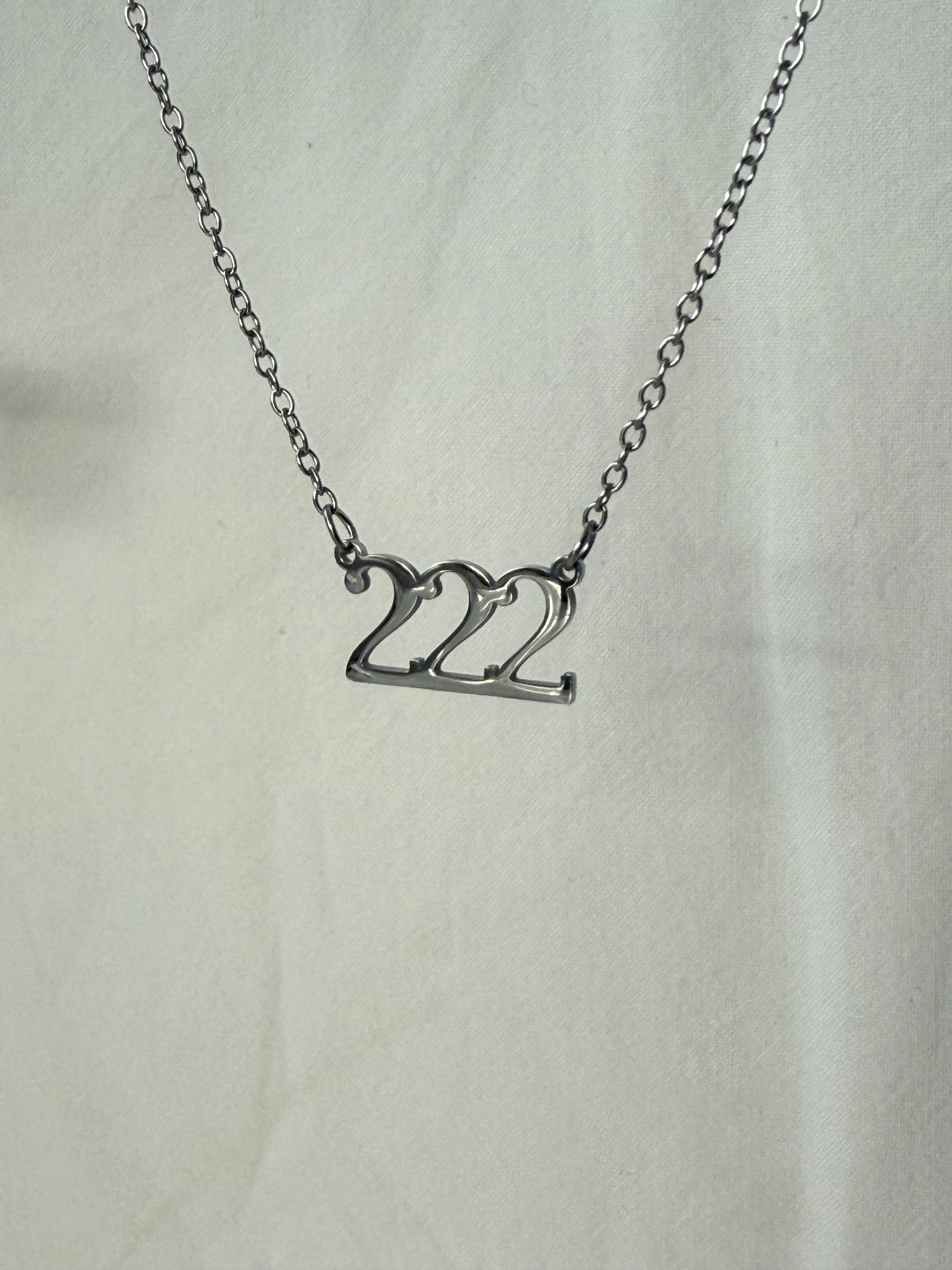 Angel Number 222 (10mm) Necklace