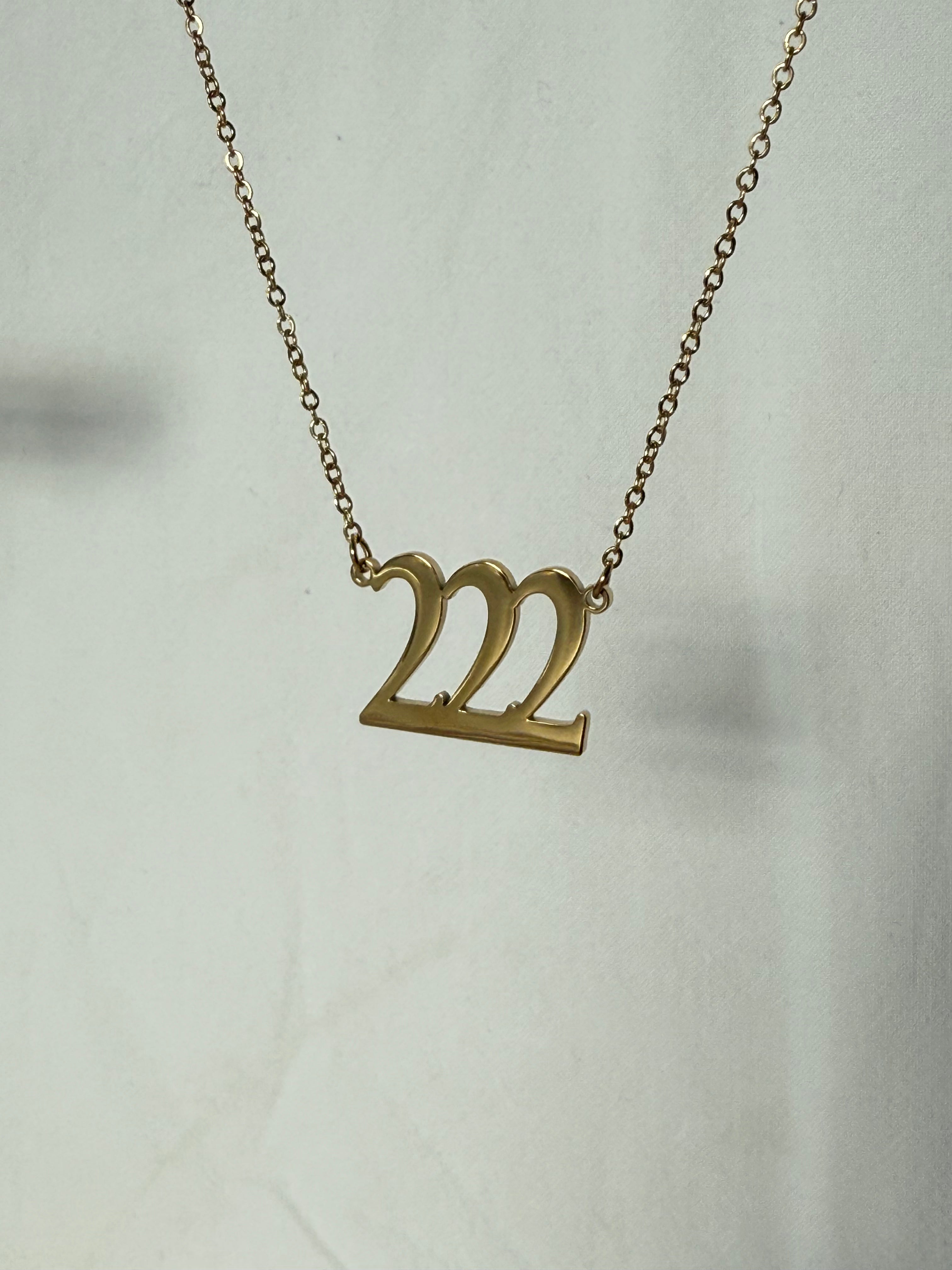 Angel Number 222 (15mm) Necklace