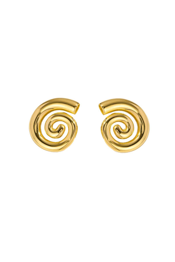 Gold Spiral Earring - Live By Gold