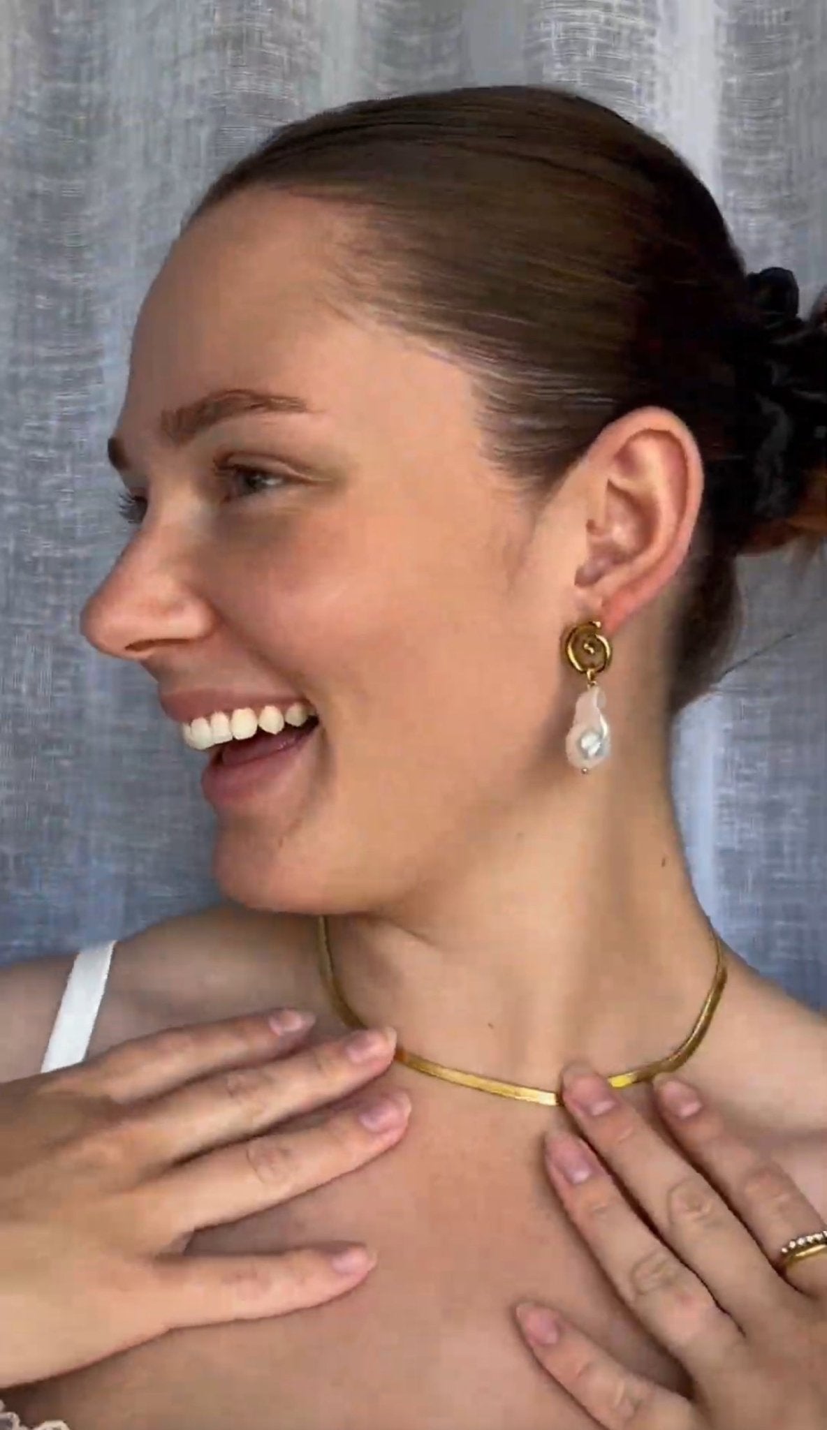 Mariah Pearl Earrings - Live By Gold
