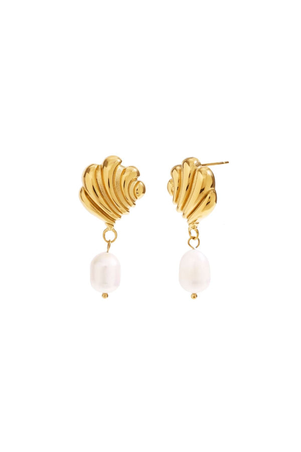 Shelly Pearl Earring - Sample - Live By Gold