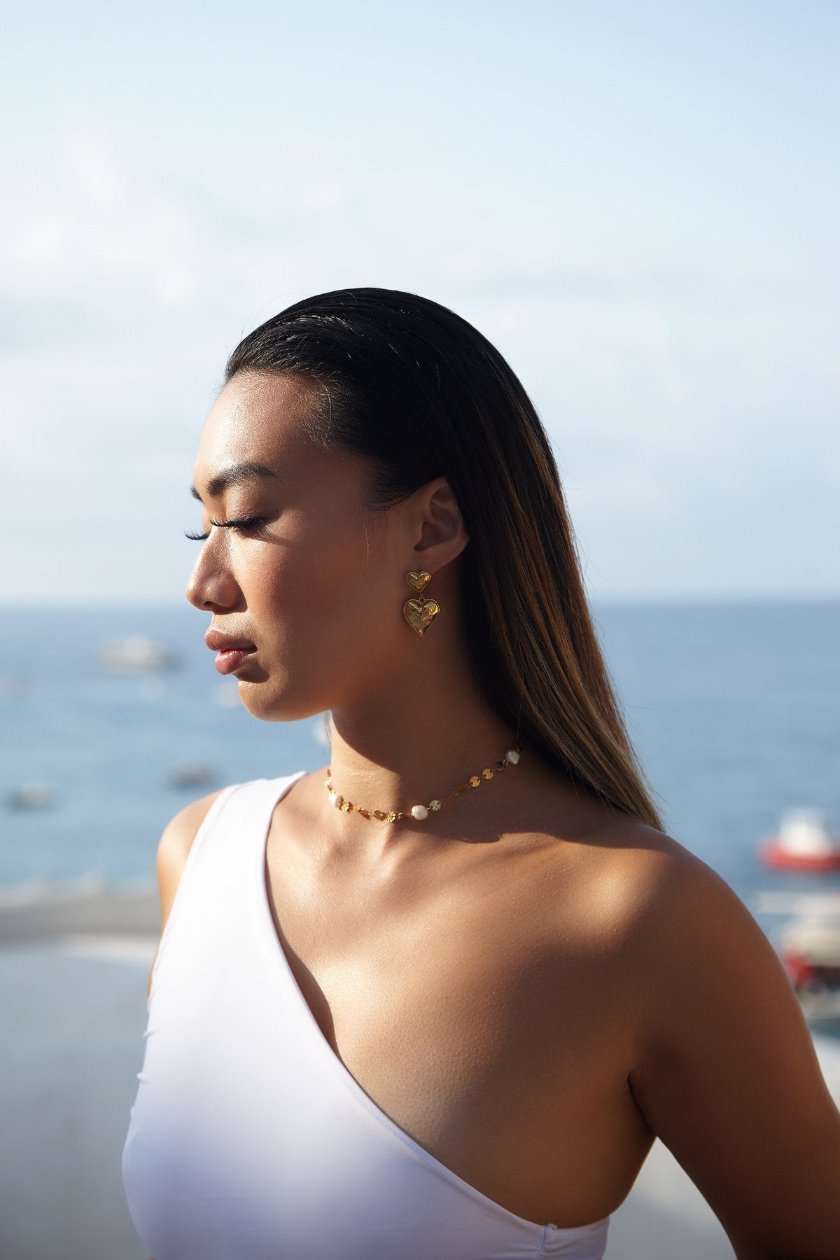 Amore Heart Earring - Live By Gold