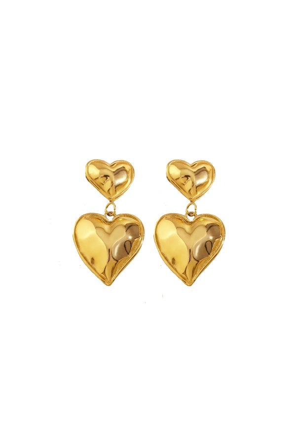 Amour Heart Earring- Sample - Live By Gold