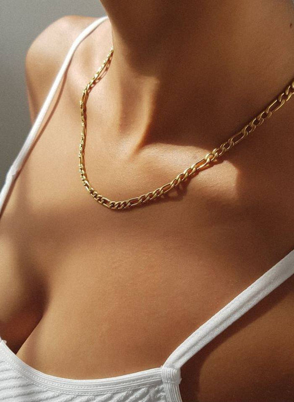 Figaro Chain Necklace - Live By Gold