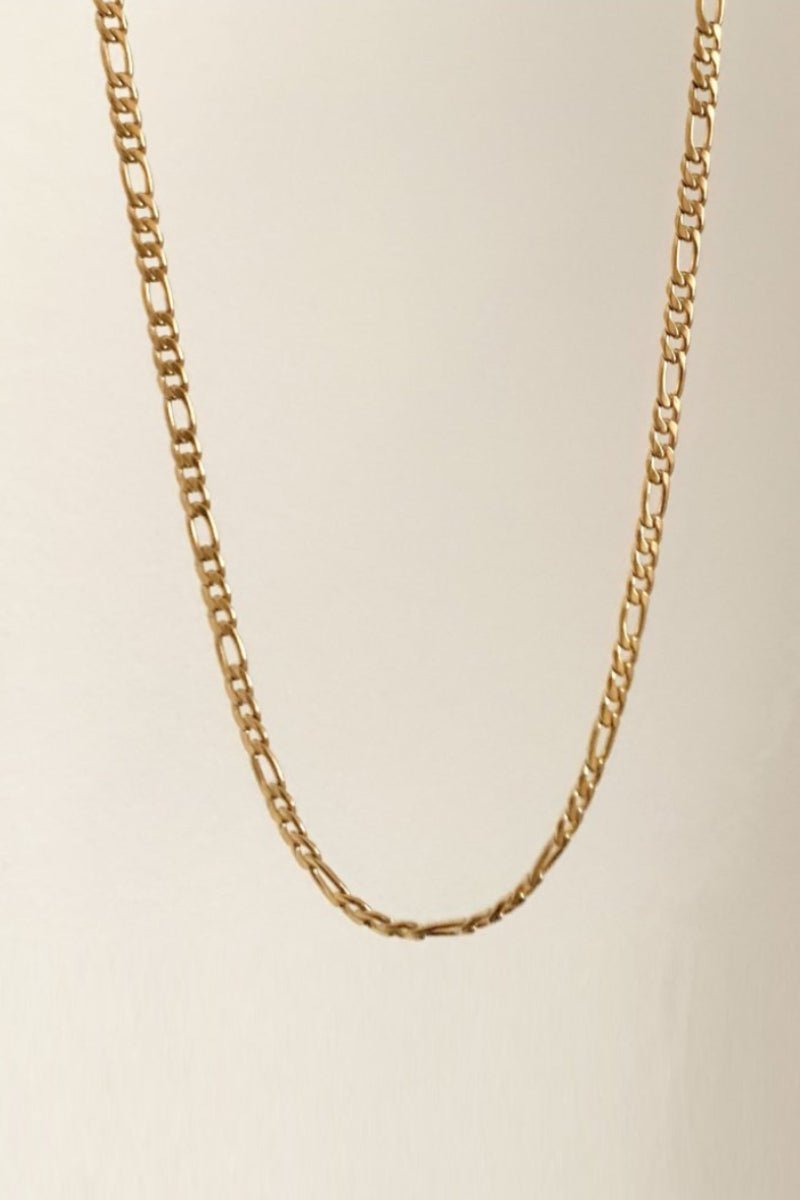 Figaro Chain Necklace- Sample - Live By Gold