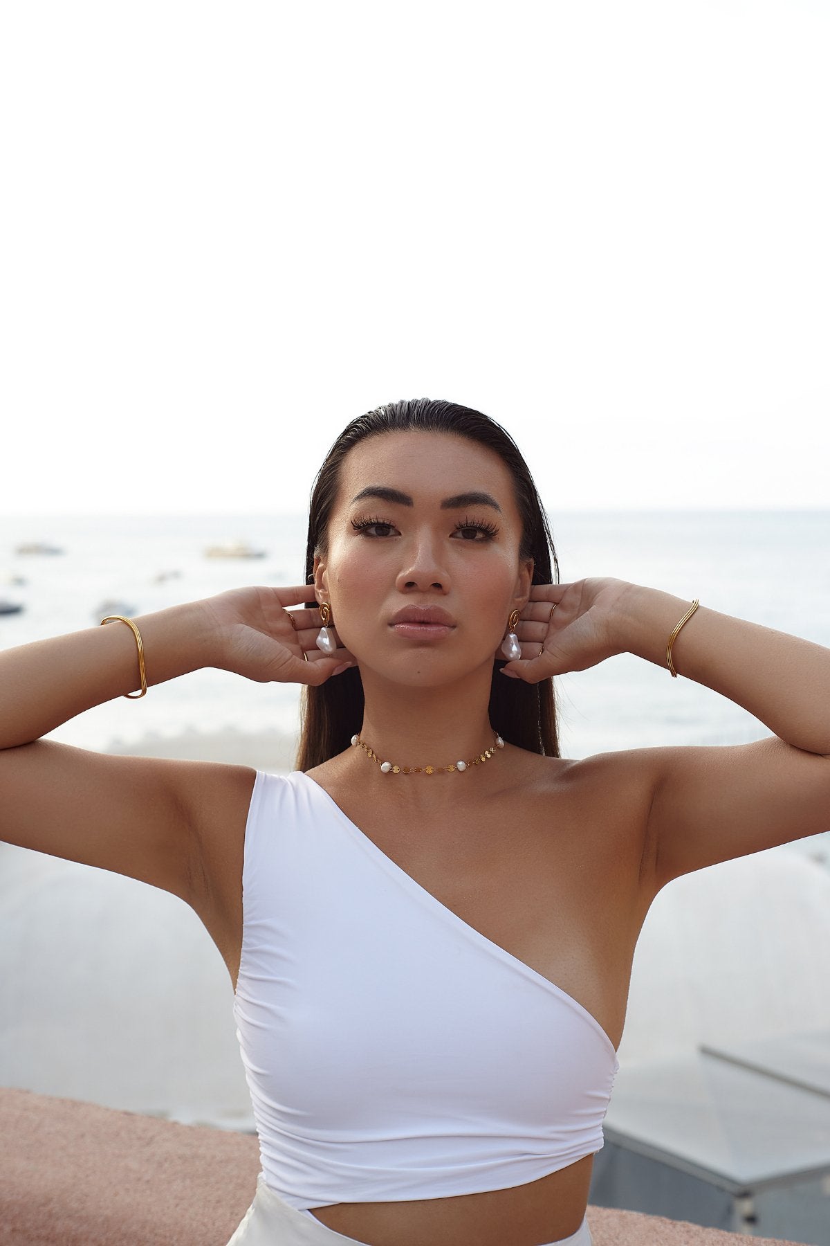 Mariah Pearl Earring - Live By Gold