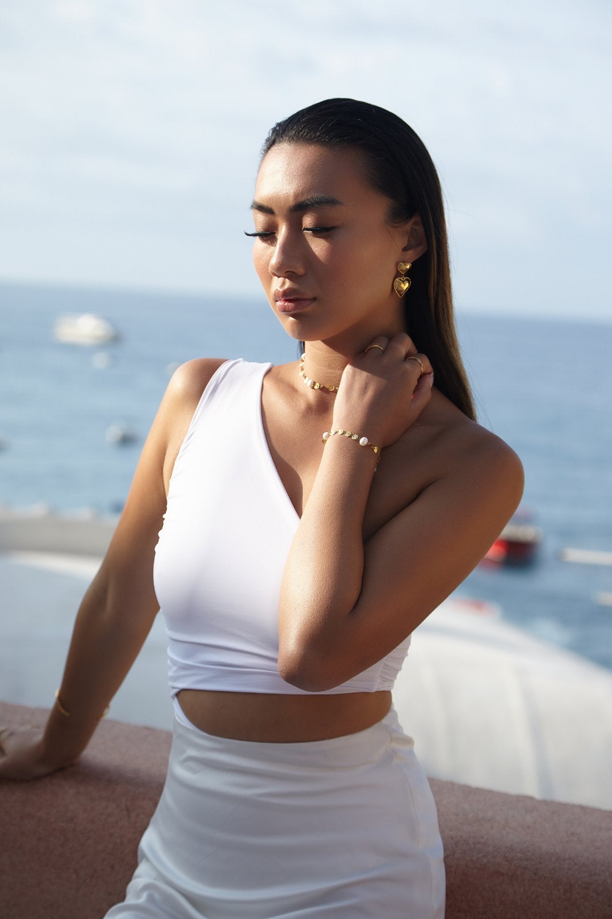 Molten Pearl bracelet - Live By Gold