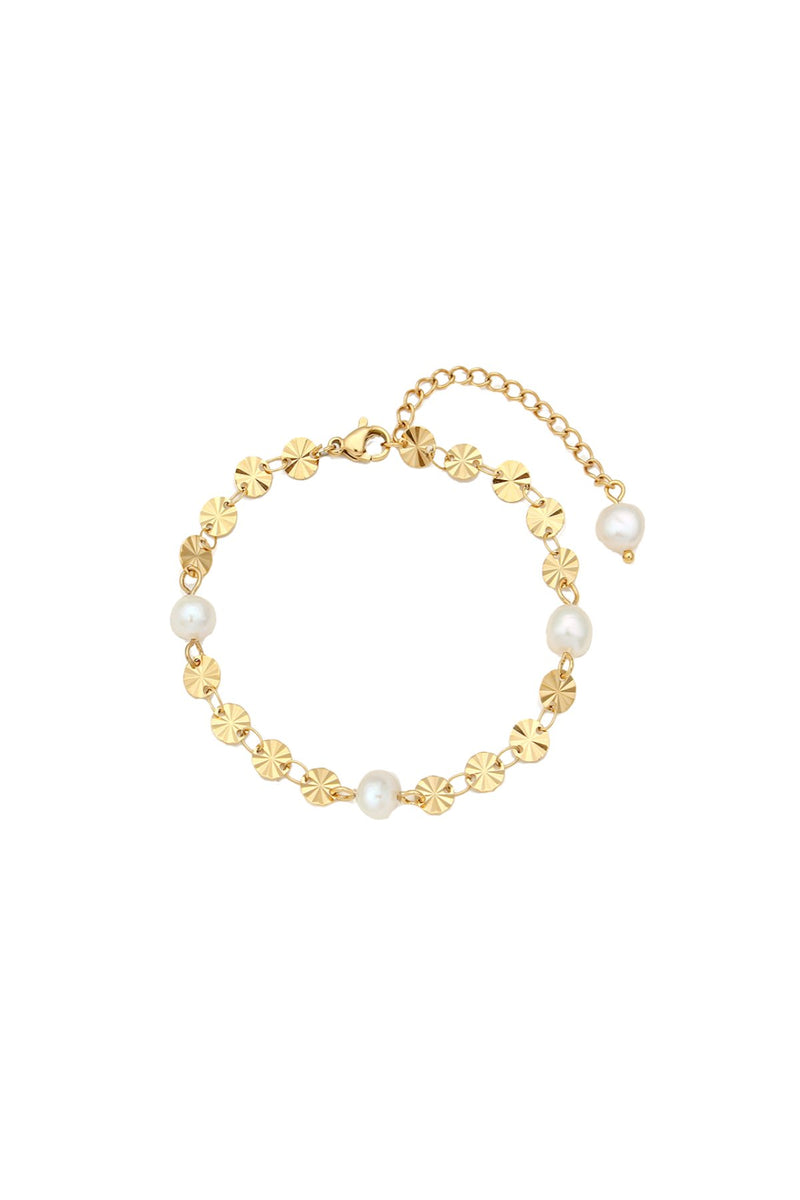 Molten Pearl bracelet - Live By Gold