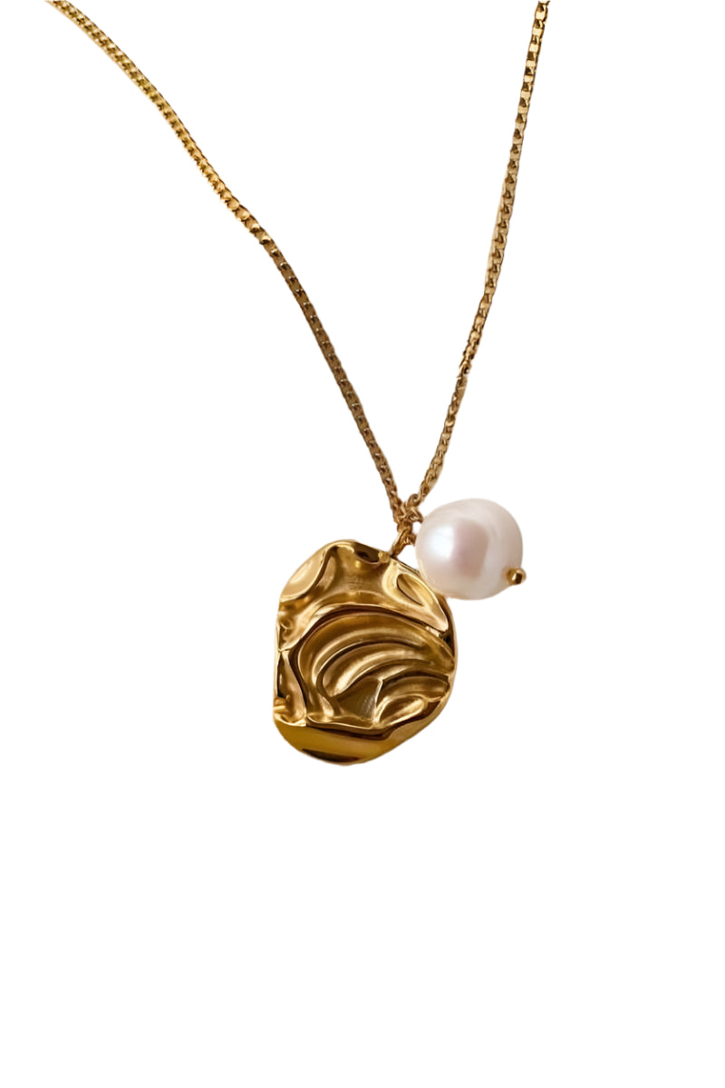 Molten Pearl Necklace - Live By Gold
