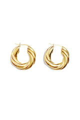 Olivia Twist Hoops- Sample - Live By Gold