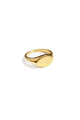 Signet Ring - Live By Gold