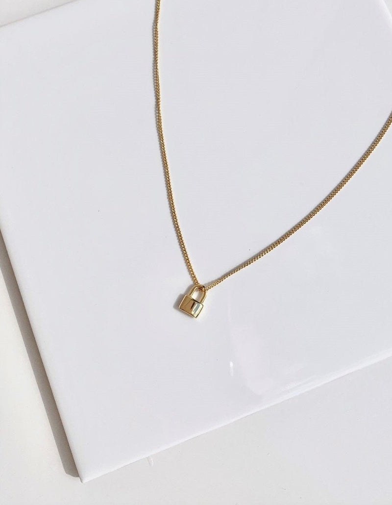 Tiana Lock Necklace- Sample - Live By Gold