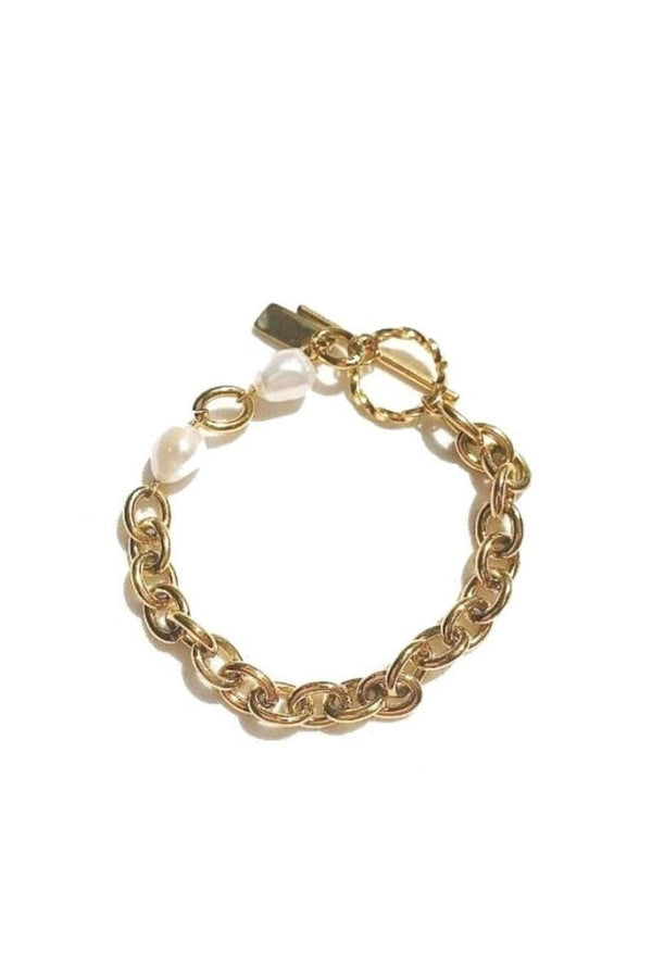 Valentina Pearl Chain Bracelet - Live By Gold