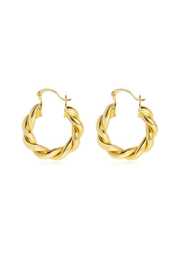 Vivien Hoop Earring- Sample - Live By Gold