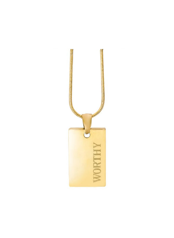 Worthy Necklace - Live By Gold