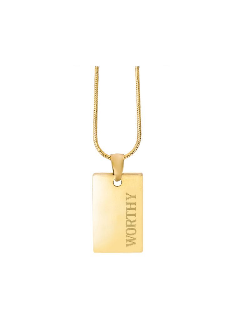 Worthy Necklace- Sample - Live By Gold