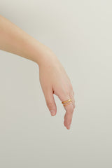 Zoie Wave Ring - Live By Gold