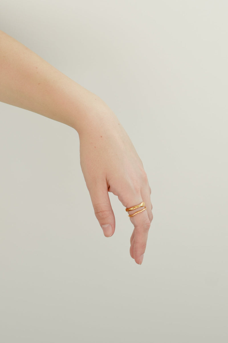 Zoie Wave Ring - Live By Gold
