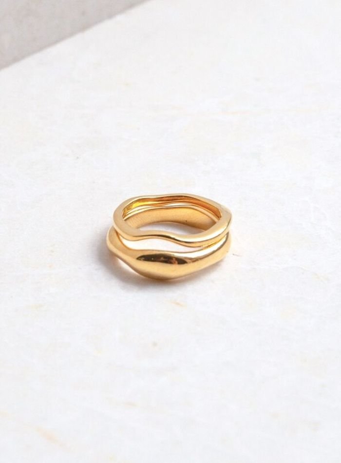 Zoie Wave Ring - Live By Gold